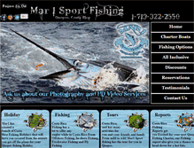 Tablet Screenshot of mar1sportfishing.com
